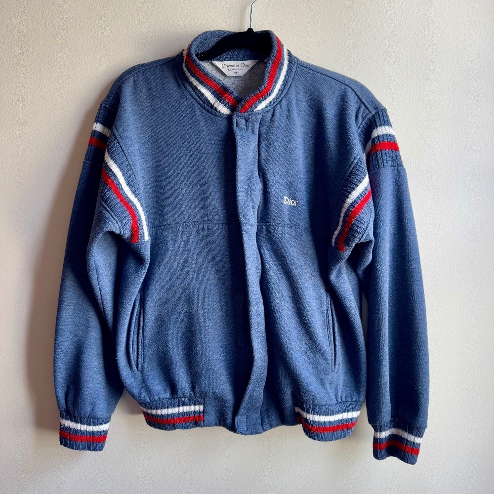 Vintage Christian Dior Monsieur Track Jacket in Blue (Medium)